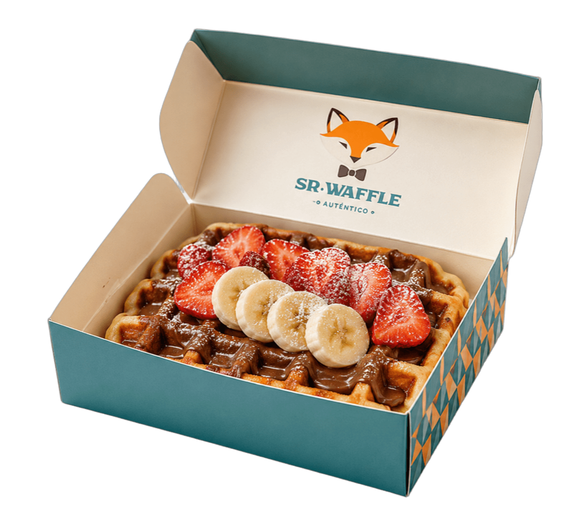 Waffle premium de Sr. Waffle en caja